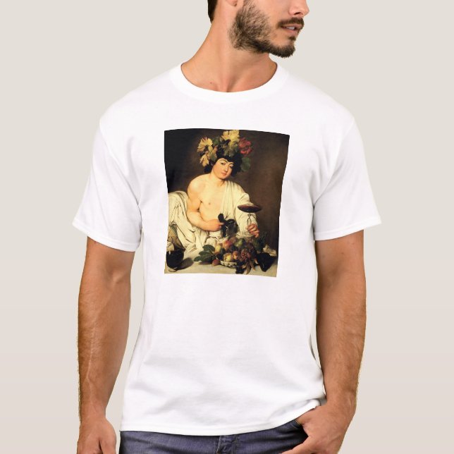 Camiseta T-shirt do Baco de Caravaggio (Frente)