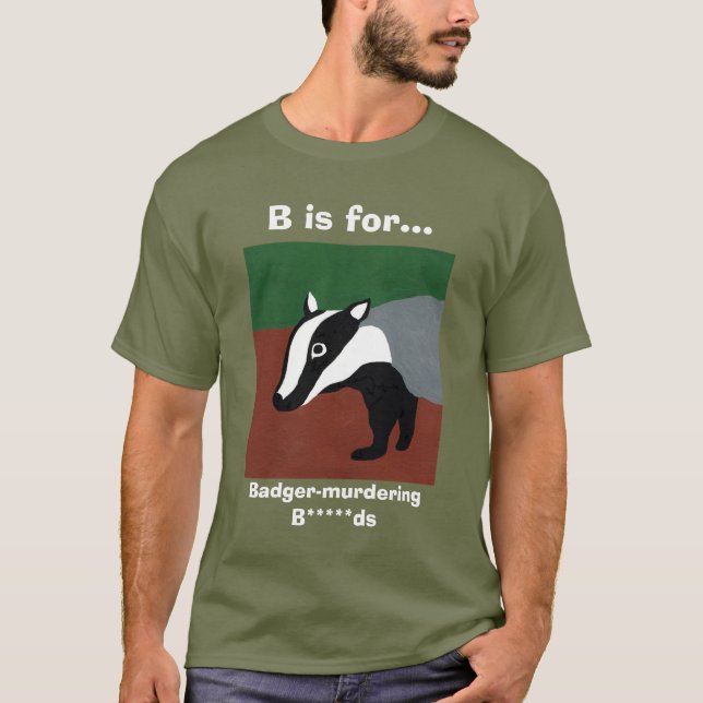 Camiseta t-shirt do badger cull (Frente)