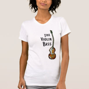 Camiseta T-shirt do baixo do violino