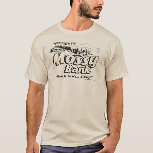 Camiseta "T-shirt do banco Mossy" (Frente)