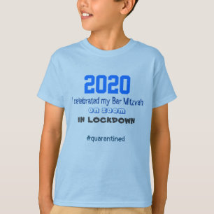 Camiseta T-shirt do Bar de bloqueio Mitzvah Boy 2020