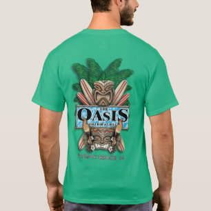 Camiseta T-shirt do bar e grill de Tiki dos oásis (cor)