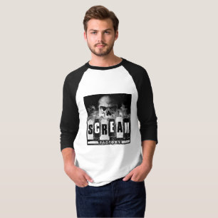Camiseta T-shirt do basebol da fábrica do gritar