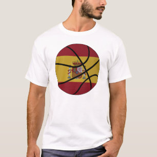 Camiseta T-shirt do basquetebol da espanha