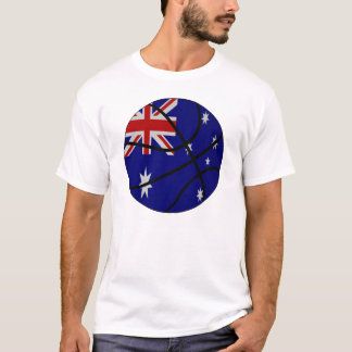 Camiseta T-shirt do basquetebol de Austrália