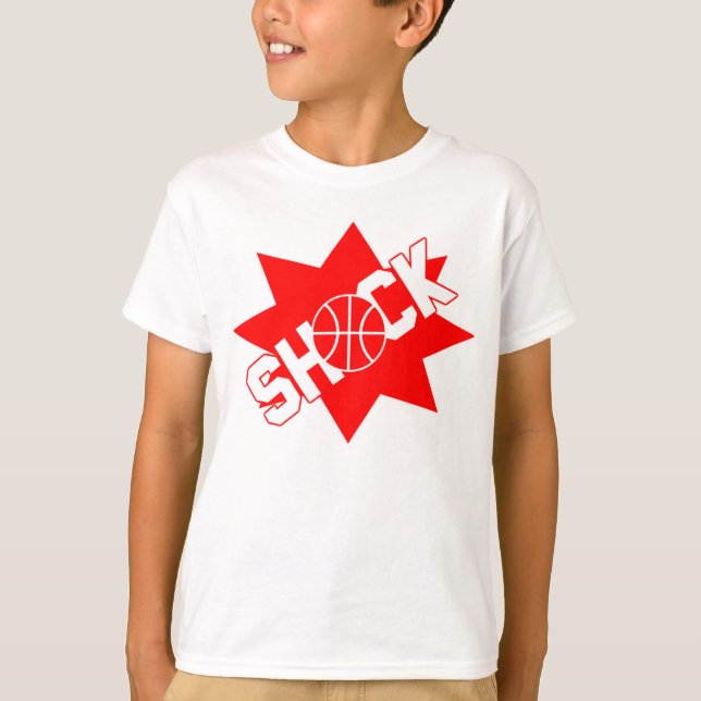Camiseta T-shirt do basquetebol de choque (Frente)