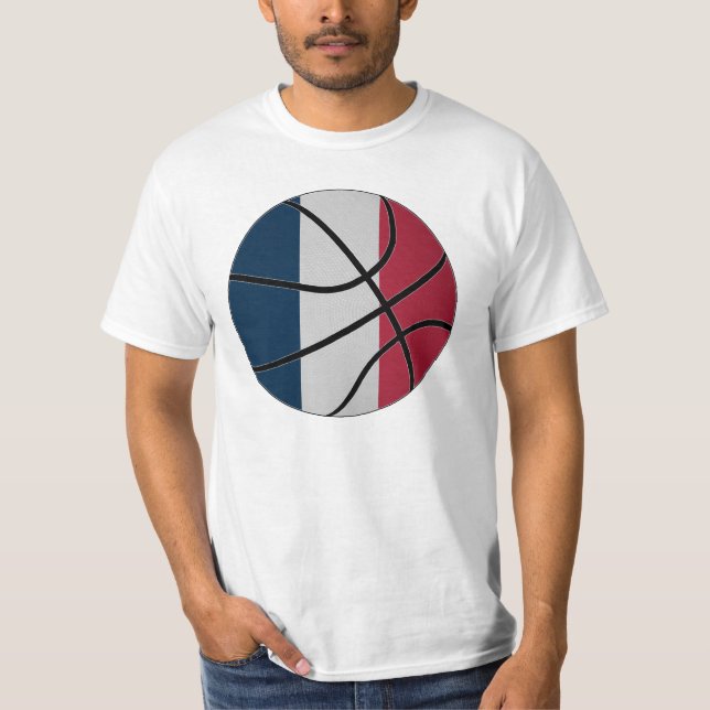 Camiseta T-shirt do basquetebol de France (Frente)