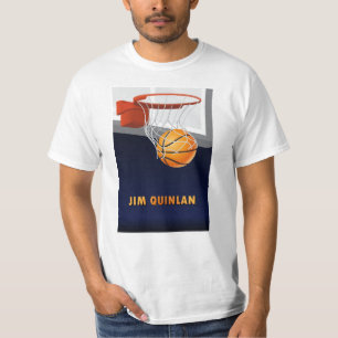 Camiseta T-shirt do basquetebol de Jim Quinlan