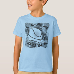 CAMISETA T-SHIRT DO BASQUETEBOL DO AFUNDANÇO DO MIÚDO