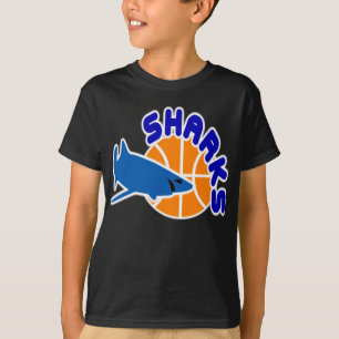 Camiseta T-shirt do basquetebol dos tubarões