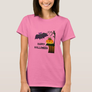 Camiseta T-shirt do bastão do Dia das Bruxas