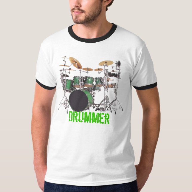 Camiseta T-shirt do baterista (Frente)