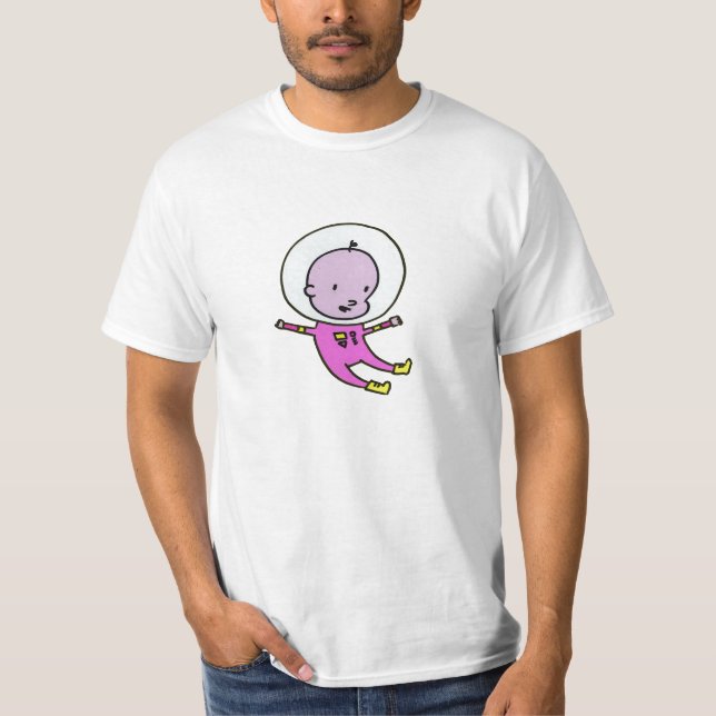 CAMISETA T-SHIRT DO BEBÊ DO ESPAÇO (Frente)