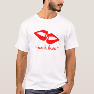 Camiseta T-shirt do beijo do francês
