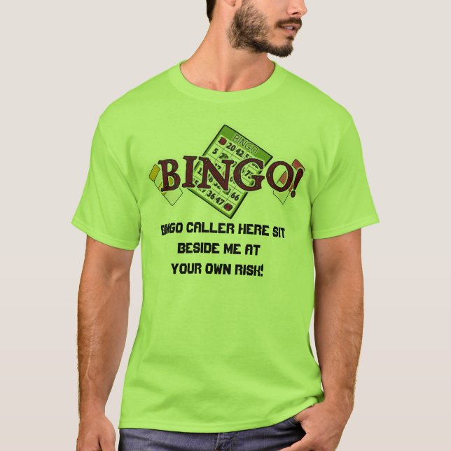 Camiseta t-shirt do Bingo Caller (Frente)
