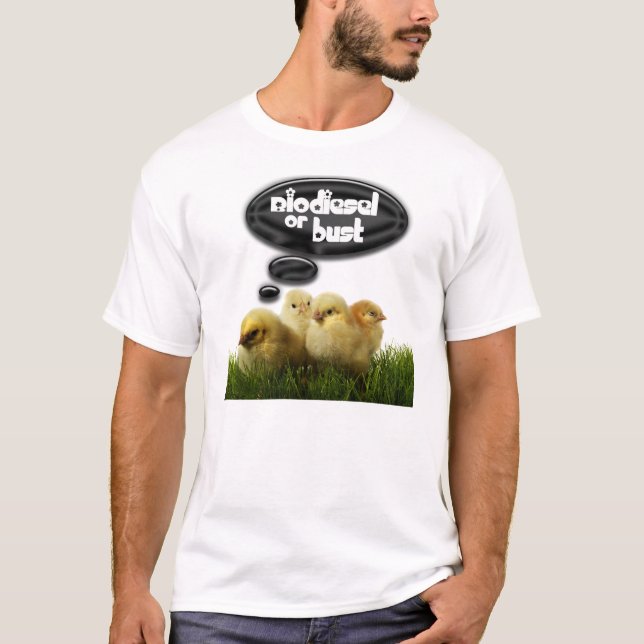 Camiseta T-shirt do biodiesel ou do busto (Frente)