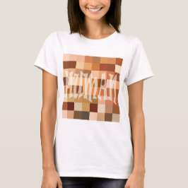 Camiseta T-shirt do bloco de cores humano