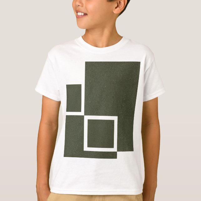 Camiseta T-Shirt do Bloco Verde de Moisés Moderno (Frente)