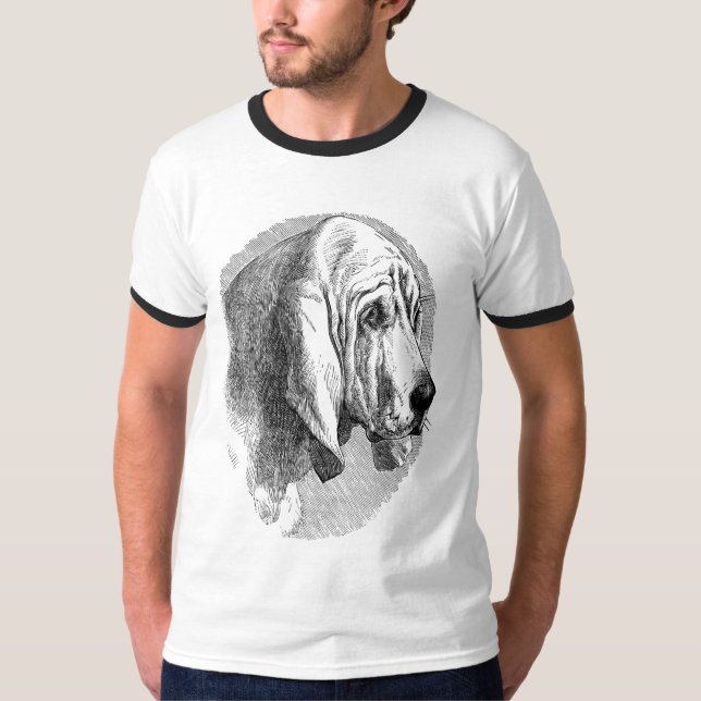 Camiseta T-shirt do Bloodhound (Frente)