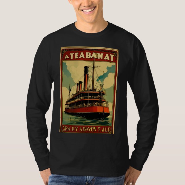 CAMISETA T-SHIRT DO BOAT DE VAPOR (Frente)