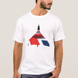 Camiseta T-shirt do bombardeiro de Union Jack Vulcan