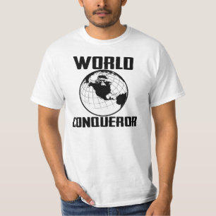Camiseta T-shirt do branco da planície do conquistador do