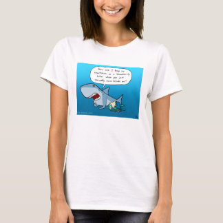 Camiseta T-shirt do branco da reputação de Shaaark