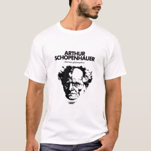 Camiseta T-shirt do branco de Arthur Schopenhauer