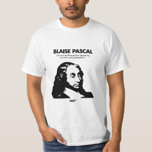 Camiseta T-shirt do branco de Blaise Pascal