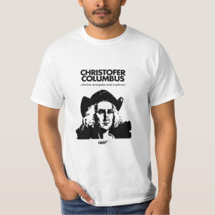 Camiseta T-shirt do branco de Cristóvão Colombo