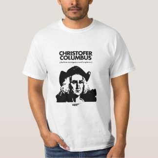 Camiseta T-shirt do branco de Cristóvão Colombo