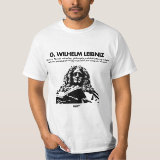 Camiseta T-shirt do branco de G. Whilelm Leibniz