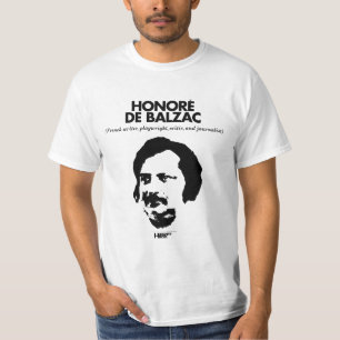 Camiseta T-shirt do branco de Honorè De Balzac