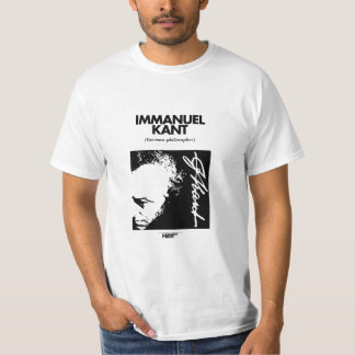 Camiseta T-shirt do branco de Immanuel Kant