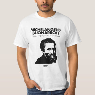 Camiseta T-shirt do branco de Michelangelo Buonarroti