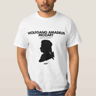Camiseta T-shirt do branco de Wolfgang Amadeus Mozart
