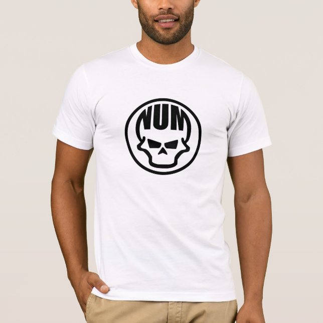 Camiseta T-shirt do branco do círculo de Numskull (Frente)