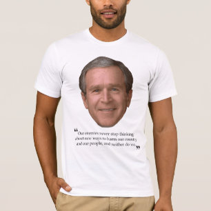 Camiseta T-shirt do Bushism (que prejudica nossas pessoas)