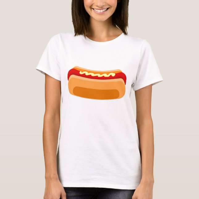 Camiseta T-shirt do cachorro quente (Frente)