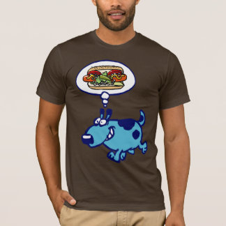 Camiseta T-shirt do cachorro quente de Chicago (cão azul