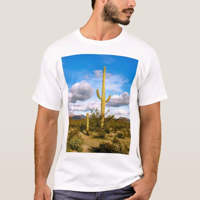 Camiseta T-shirt do cacto do Saguaro (Frente)