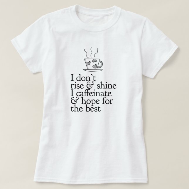 Camiseta T-Shirt do Café Lover (Frente do Design)