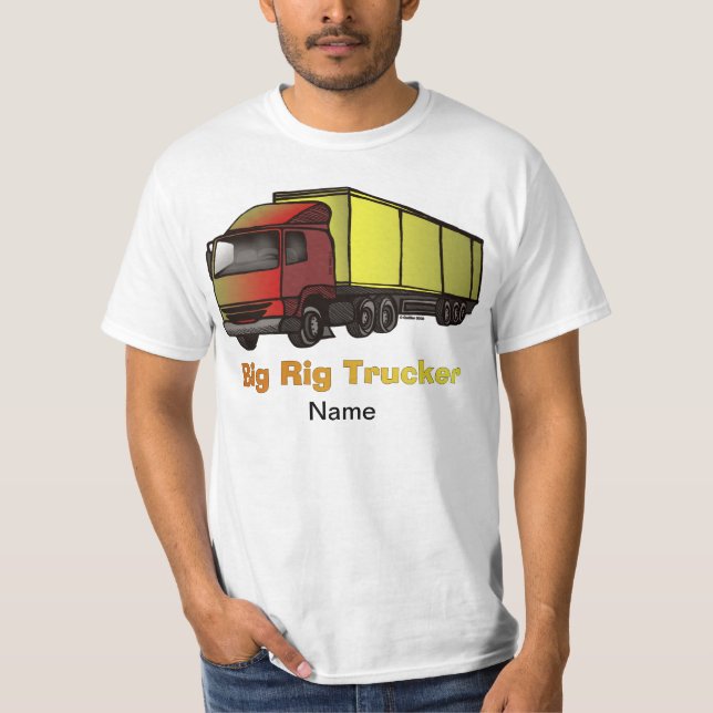 Camiseta t-shirt do caminhão Big Rig (Frente)