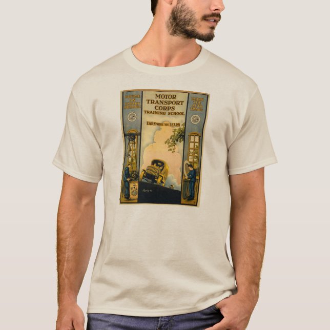 Camiseta T-shirt do caminhão de exército (Frente)