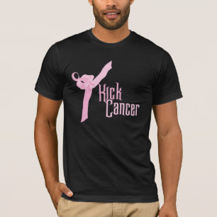 Camiseta T-shirt do cancer do pontapé