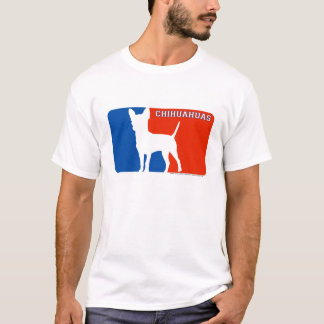 Camiseta T-shirt do cão da liga principal das chihuahuas