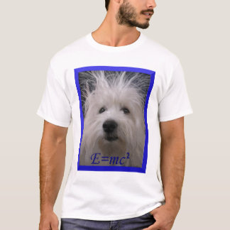 Camiseta T-shirt do cão E=mc2