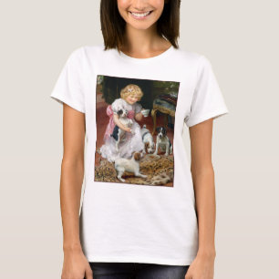 Camiseta T-shirt do cão: Tempo do chá para filhotes de