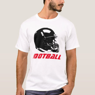 Camiseta T-shirt do capacete de futebol do pop art -