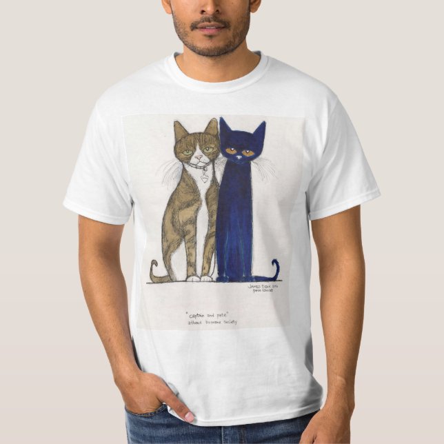 Camiseta T-shirt do capitão & do Pete (Frente)